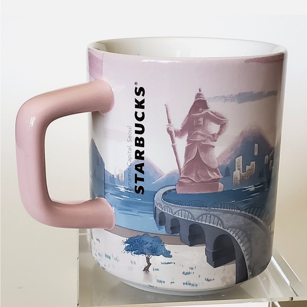 Starbucks Seoul Mug with Pink skyline - Picture 2 of 7